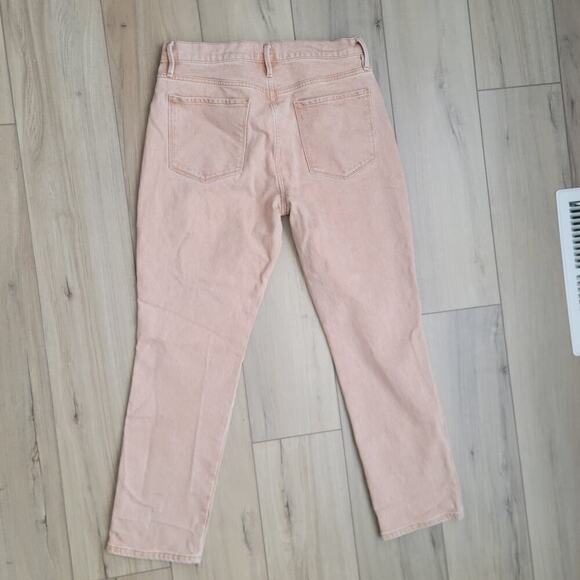 FRAME Le Sylvie Slender Straight-Leg Beige Wash High Rise Jeans Women Sz 30 - Picture 4 of 16